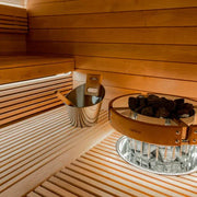 Harvia Cilindro Half Series 8kW Stainless Steel Sauna Heater at 240V 1PH with Built - In Time and Temperature Controls - The Sauna Solution LLC