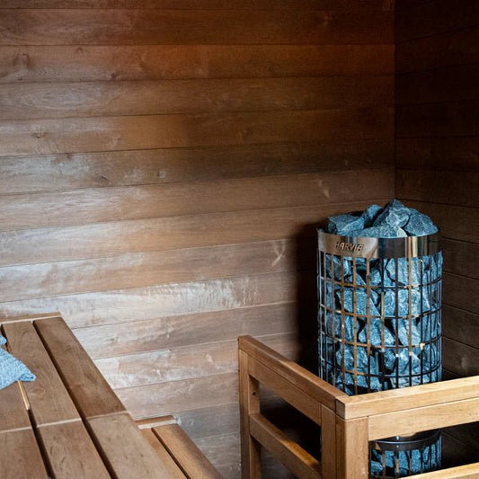 Harvia Cilindro Half Series 8kW Stainless Steel Sauna Heater at 240V 1PH with Built - In Time and Temperature Controls - The Sauna Solution