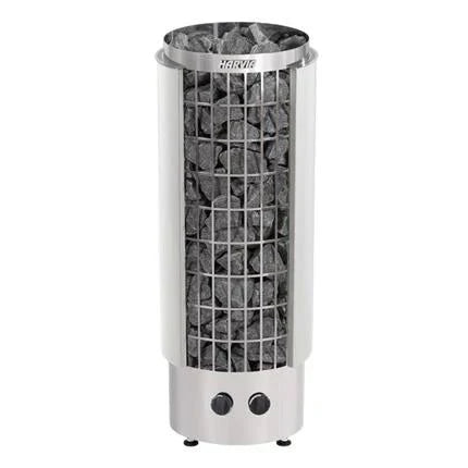 Harvia Cilindro Half Series 8kW Stainless Steel Sauna Heater at 240V 1PH with Built - In Time and Temperature Controls - The Sauna Solution LLC