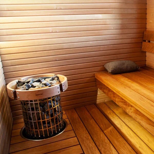 Harvia Cilindro Half Series 9kW Stainless Steel Sauna Heater at 240V 1PH - The Sauna Solution LLC