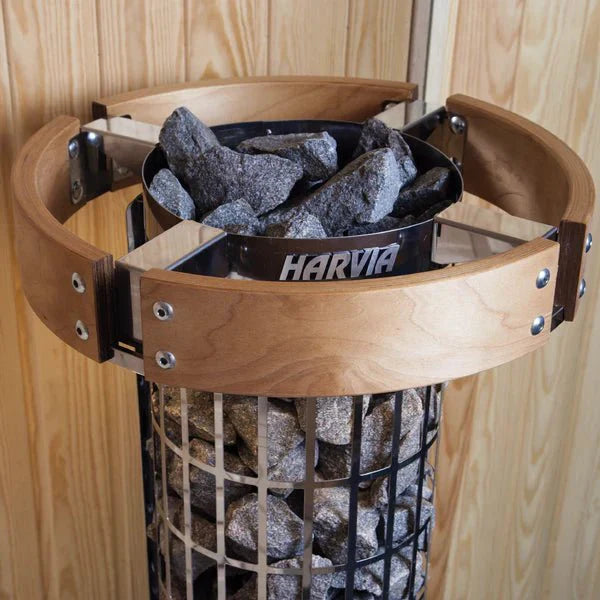 Harvia Cilindro Half Series 9kW Stainless Steel Sauna Heater at 240V 1PH with Built - In Time and Temperature Controls - The Sauna Solution