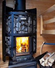 Harvia GreenFlame Series 15.9kW Wood Sauna Stove - The Sauna Solution LLC