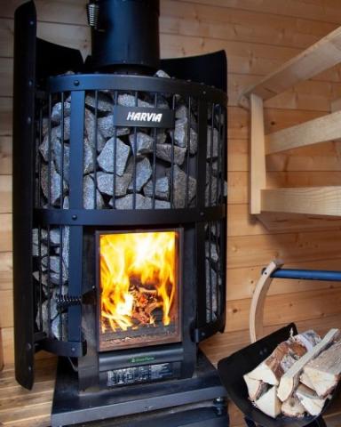 Harvia GreenFlame Series 15.9kW Wood Sauna Stove - The Sauna Solution LLC