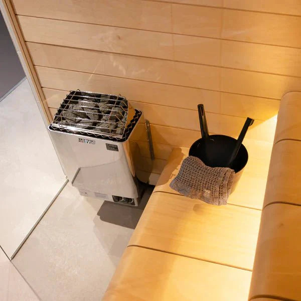 Harvia KIP Series 3kW Stainless Steel Sauna Heater at 240V 1PH with Built - In Time and Temperature Controls - The Sauna Solution LLC