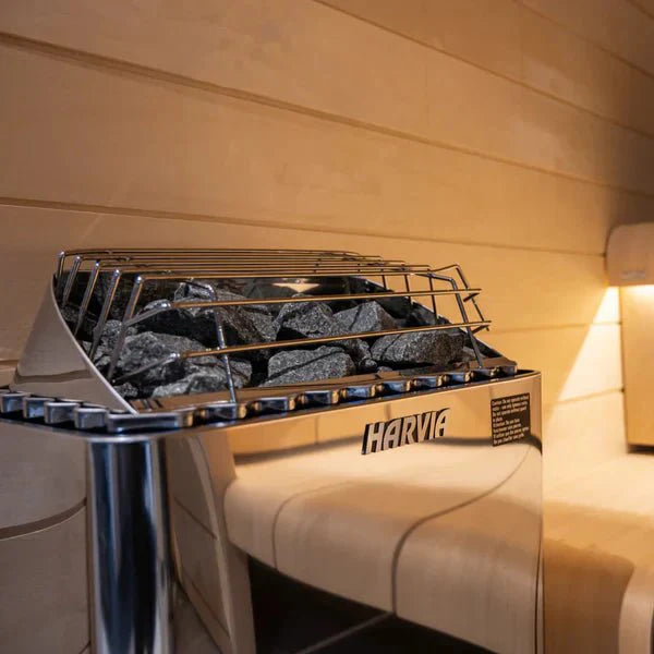 Harvia KIP Series 4.5kW Stainless Steel Sauna Heater at 240V 1PH with Built - In Time and Temperature Controls - The Sauna Solution LLC