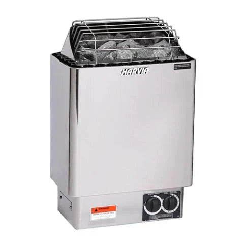 Harvia KIP Series 4.5kW Stainless Steel Sauna Heater at 240V 1PH with Built - In Time and Temperature Controls - The Sauna Solution LLC