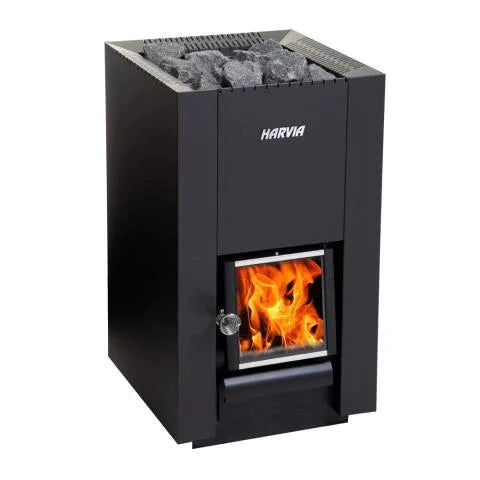 Harvia Linear Series, 26.1kW, Wood Sauna Stove - The Sauna Solution