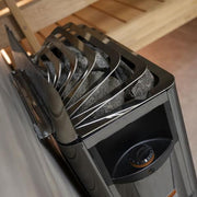 Harvia The Wall Series, 8kW, Black Stainless Steel Sauna Heater, 240V 1PH - The Sauna Solution LLC