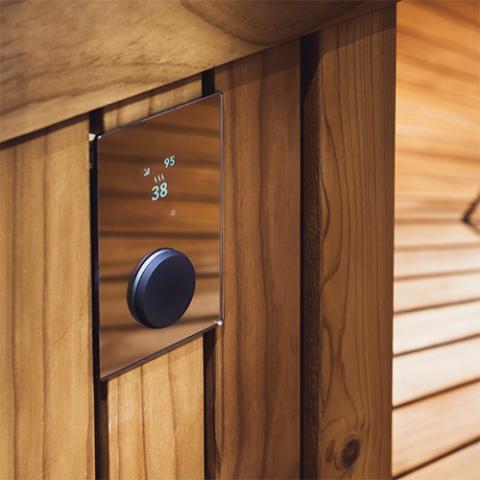 HUUM Digital On/Off, Time, Temperature Control with Wi - Fi, Mirror - The Sauna Solution