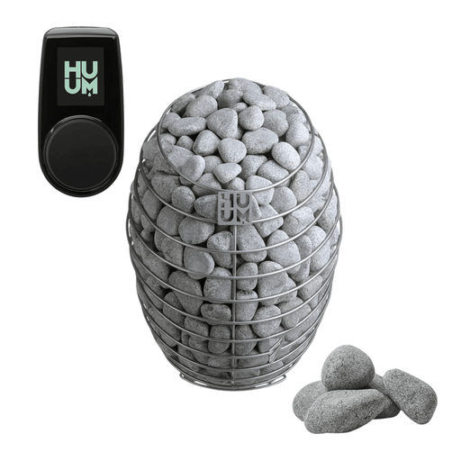 HUUM DROP Series 9.0kW Sauna Heater Package - UKU Local Black - The Sauna Solution