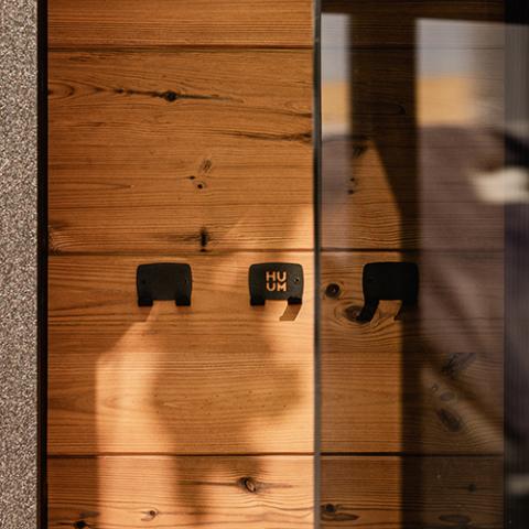 HUUM OVO Sauna Design Towel Hook Set, Black - The Sauna Solution