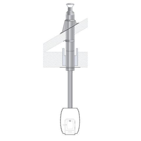 HUUM Sauna Wood Stove Chimney Set, Thru - Ceiling - The Sauna Solution