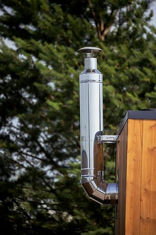 HUUM Sauna Wood Stove Chimney Set, Thru - Wall - The Sauna Solution LLC