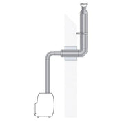 HUUM Sauna Wood Stove Chimney Set, Thru - Wall - The Sauna Solution LLC