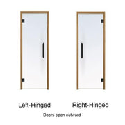 ProSaunas Clear ADA Glass Sauna Door 36x81 Thermo - Aspen - The Sauna Solution LLC