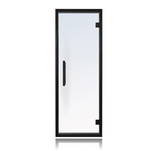 ProSaunas Clear Glass Sauna Door 24x73 Black Alder - The Sauna Solution