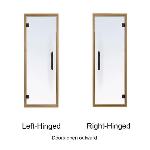 ProSaunas Clear Glass Sauna Door 24x73 Thermo - Aspen - The Sauna Solution LLC
