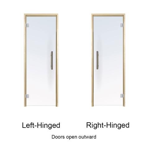 ProSaunas Clear Glass Sauna Door 24x81 Aspen - The Sauna Solution LLC