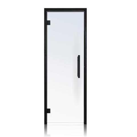 ProSaunas Clear Glass Sauna Door 24x81 Black Alder - The Sauna Solution