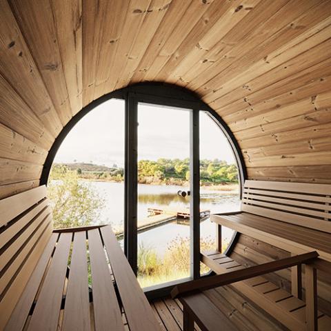 SaunaLife Model EE8G Sauna Barrel - The Sauna Solution LLC