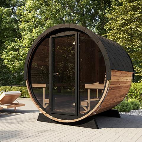 SaunaLife Model EE8G Sauna Barrel - The Sauna Solution LLC