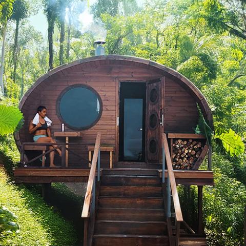 SaunaLife Model G11 Outdoor Home Sauna Kit - The Sauna Solution