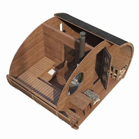SaunaLife Model G11 Outdoor Home Sauna Kit - The Sauna Solution LLC