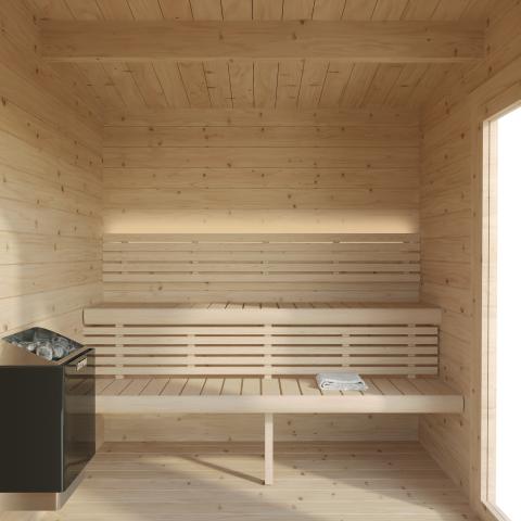 SaunaLife Model G4 Outdoor Home Sauna Kit - The Sauna Solution