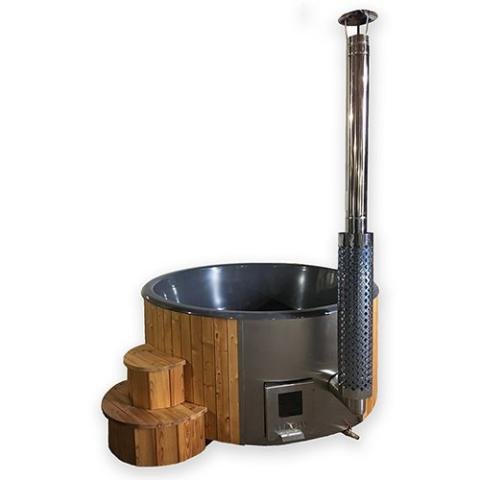 SaunaLife Model S4 Wood - Fired Hot Tub Natural - The Sauna Solution LLC
