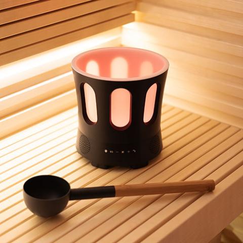 SaunaLife SaunaZone Bluetooth Speaker, Sauna Bucket, with Lights - The Sauna Solution LLC