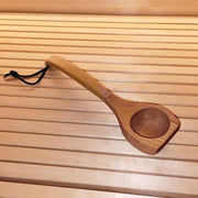 SaunaLife Wooden 1 - Gallon Sauna Bucket, Wood Ladle, Thermometer, Hygrometer, Black - The Sauna Solution LLC