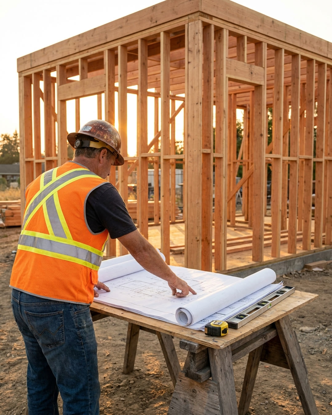Contractor installing a sauna — trade campaign photo 7